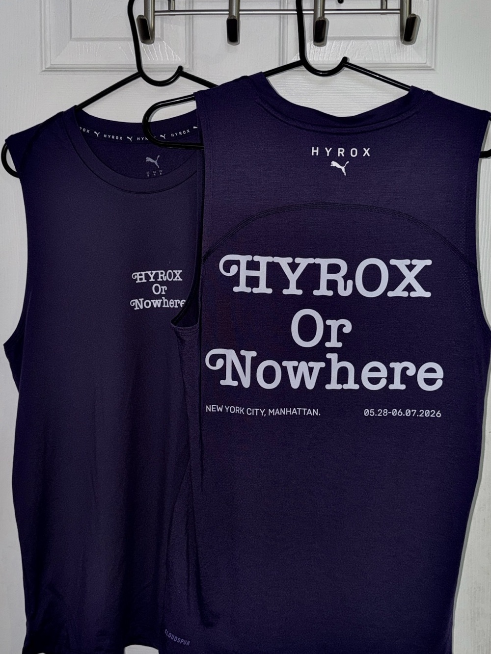 Puma HYROX Or Nowhere Navy Blue Sleeveless Tank Top